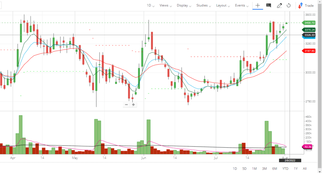 BALAMINES Share Price Daily Chart