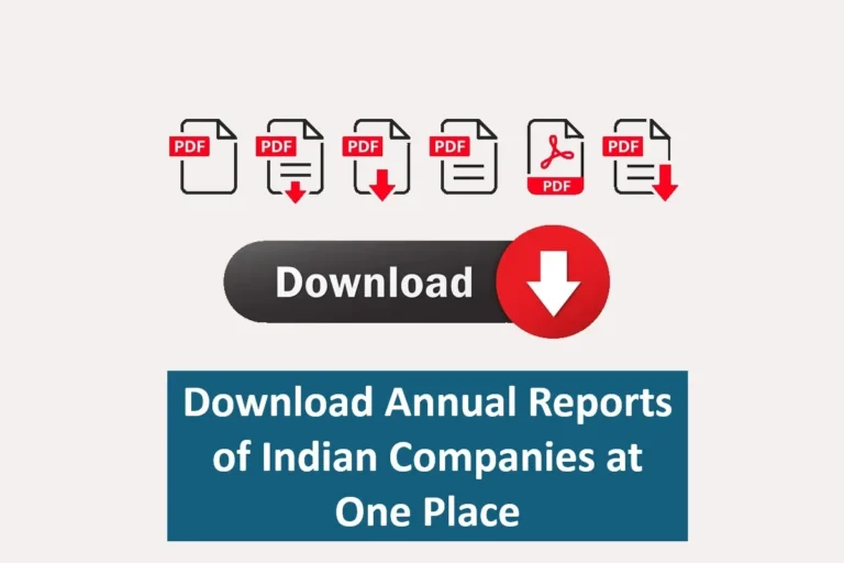 Download Annual Reports of Indian Companies