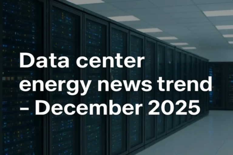US Data Center Energy News Trend December 2025