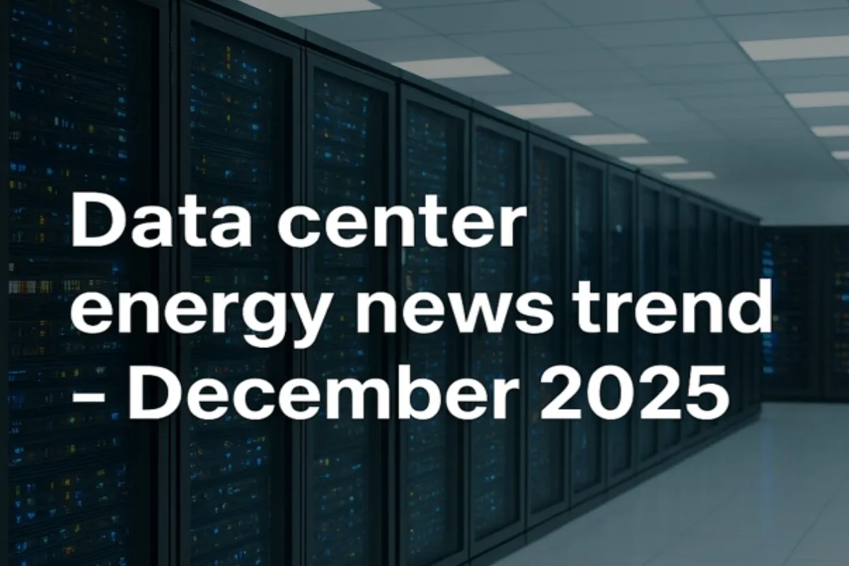 Data center energy news trends – December 2025